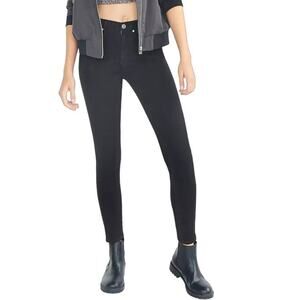 NEW BDG Size 32 Tall Super High Rise Twig Ankle Jeans Faded Black Skinny Denim